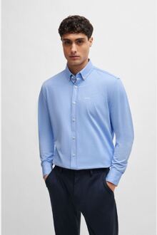 BOSS Men's Boss P-Joe-BD-C1-222 Regular Fit Shirt in Blue Blauw - 17.75 inch