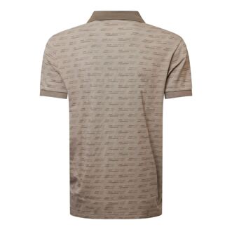 BOSS Men's Boss Paddy Tape All-over Print Polo Shirt in Green Groen - XL