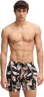BOSS Men's Boss Piranha Swim Shorts in Black Zwart - M