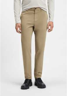 BOSS Men's Boss Tapered-Fit Chinos in Brown Bruin - 36W/34L