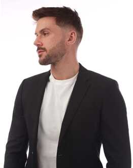 BOSS Men's Boss The Rider Blazer Jacket in Black Zwart