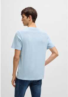 BOSS Men's Boss Tiburt 240 T-Shirt in Blue Blauw - 2XL
