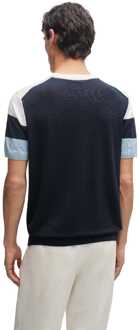 BOSS Men's Boss Tramonte T-Shirt in Dark Blue - maat L Blauw