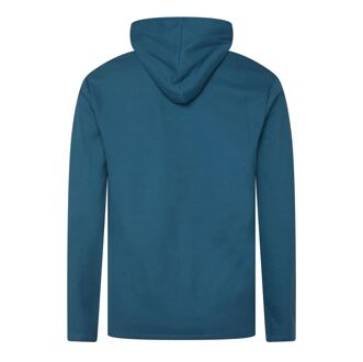 BOSS Men's Boss Waffle Hooded Pyjama T-Shirt in Blue Blauw - S