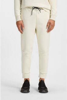 BOSS Men's Boss Zone Stripe Detail Tracksuit Bottoms in White Wit - L