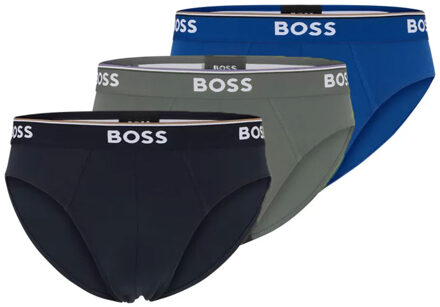 BOSS mini slips Power 3-pack zwart-groen-blauw - L