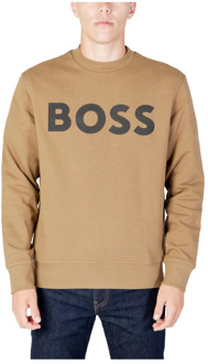 BOSS Moderne Crew Sweatshirt Boss , Brown , Heren - 2Xl,Xl,M,S