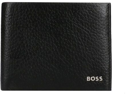 BOSS New Crosstown 6CC black heren portemonnee Zwart - H 9 x B 11 x D 1.5 cm