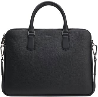 BOSS New Crosstown Zipped Document Bag black heren aktetas Zwart - H 39 x B 49 x D 4 cm