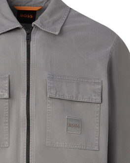 Boss Orange Lovel-zip overshirt Grijs - XXL