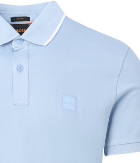 Boss Orange Passertip polo short sleeve Blauw - M