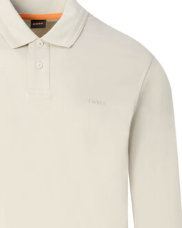Boss Orange Pe interlock long polo Beige - M