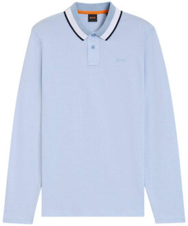 Boss Orange Polo 50544845 - maat M Blauw