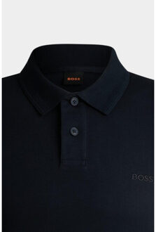 Boss Orange Polo korte mouw pe interlock 10262456 01 50520109/404 Blauw - S