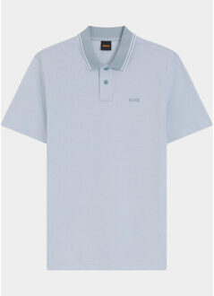 Boss Orange Polo korte mouw peoxfordnew 10256894 01 50507814/458 Blauw - XXL