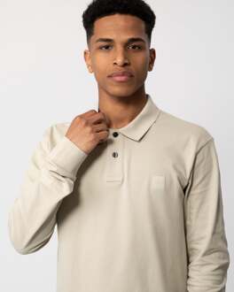 Boss Orange Polo lange mouw passerby 10256683 01 50507704/271 Beige