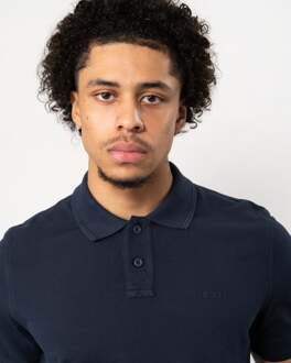 Boss Orange Prime Heren Katoen-Piqué Polo Shirt met Logo Print NOS Donkerblauw - 3XL