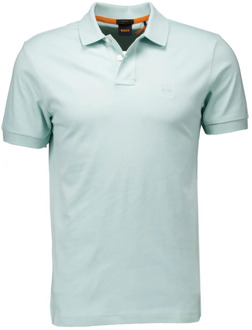 Boss Orange Stijlvolle Mint Polo met Slim Fit en Korte Mouwen Boss Orange , Green , Heren - 2Xl,Xl,L,M,S,3Xl