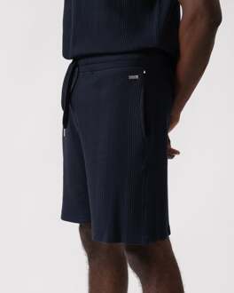 Boss Orange Structuur Loungewear Shorts in Marineblauw Navy - 2XL