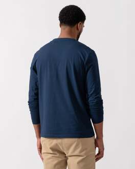 Boss Orange Tchark Lange Mouw T-Shirt in Donkerblauw - maat