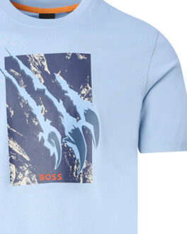 Boss Orange Te animali t-shirt short sleeve Blauw - XL