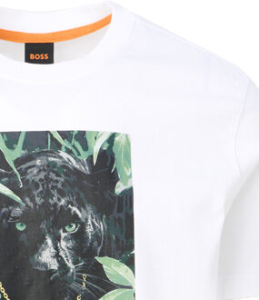 Boss Orange Te animali t-shirt short sleeve Wit - L