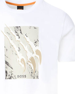Boss Orange Te animali t-shirt short sleeve Wit - M