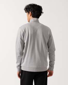 Boss Orange Tracksuit Jacket met halve rits in lichtgrijs - XL