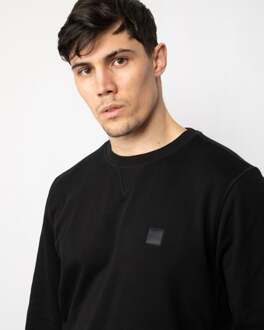 Boss Orange Westart Heren Crew Neck Sweatshirt Met Logo Patch NOS - maat XL Zwart