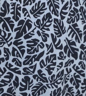 BOSS Overhemd Linnen Print Blauw - 39,40