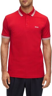 BOSS Paddy Polo Heren rood - XL