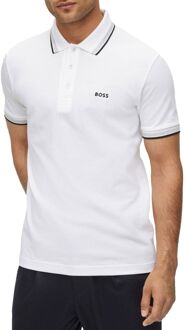 BOSS Paddy Polo Heren wit - S