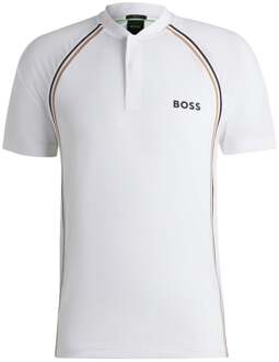 BOSS Pariq TOC Mesh Polo Heren-Wit - XL