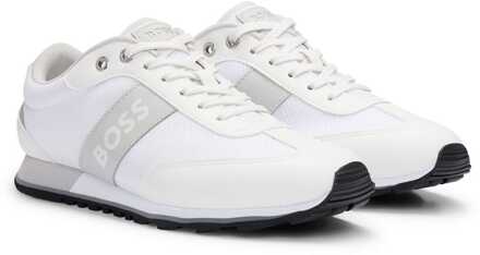 BOSS Parkour Gemengd Materiaal Heren Sportschoenen in Wit