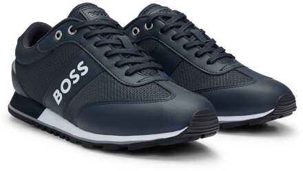 BOSS Parkour gemengde herentrainers in donkerblauw - maat