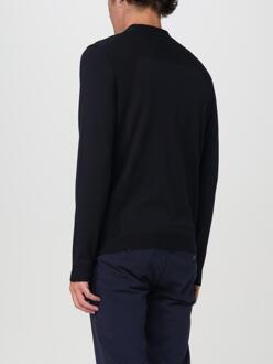 BOSS Paseo Lange Mouwen Gebreide Polo Navy