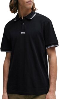 BOSS PChup Polo Heren zwart - L