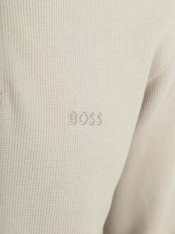 BOSS Petempestolong Long Sleeve Polo Ecru Beige - 3XL,L,M,XL,XXL