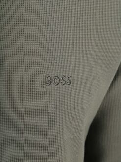 BOSS Petempestolong Long Sleeve Polo Groen Donkergroen - 3XL,L,M,XXL