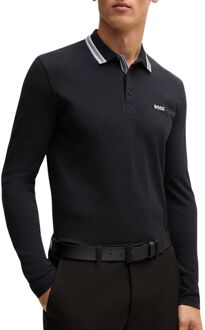 BOSS Plisy Longsleeve Polo Heren - XL