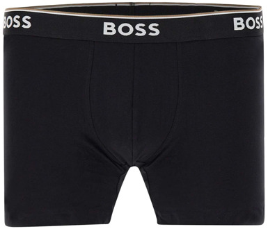 BOSS Power Brief Boxershorts Heren (3-pack) wit - grijs - zwart - XXL