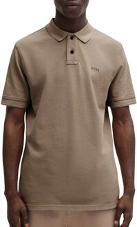 BOSS Prime Pique Polo Heren bruin - L