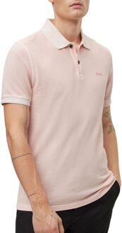 BOSS Prime Pique Polo Heren roze - M