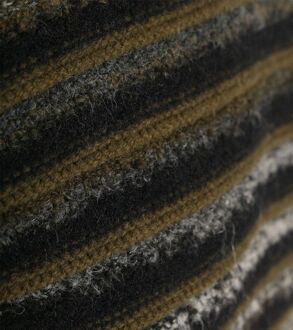 BOSS Pullover Aturn Wolblend Strepen Zwart Groen - L,XL