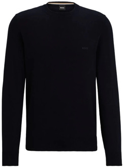 BOSS Pullover Pacas Navy Donkerblauw - L,M,XL