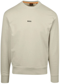 BOSS Pullover WeSmallcrew Ecru Beige - L,M,XL,XXL