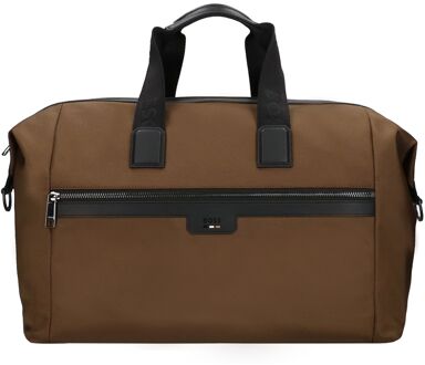 BOSS Ray N Soft Holdall open green weekendtas Bruin - H 29 x B 45 x D 26 cm