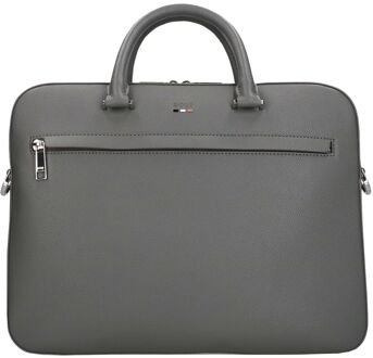 BOSS Ray Small Document Case medium grey schoudertas heren Grijs - H 30 x B 39 x D 7 cm