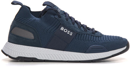 BOSS Reflecterende Slip-On Sneaker Boss , Blue , Heren - 39 Eu,46 Eu,42 Eu,40 Eu,44 Eu,41 Eu,45 Eu,43 EU