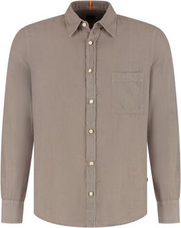 BOSS Relegant Linnen Overhemd Heren - M